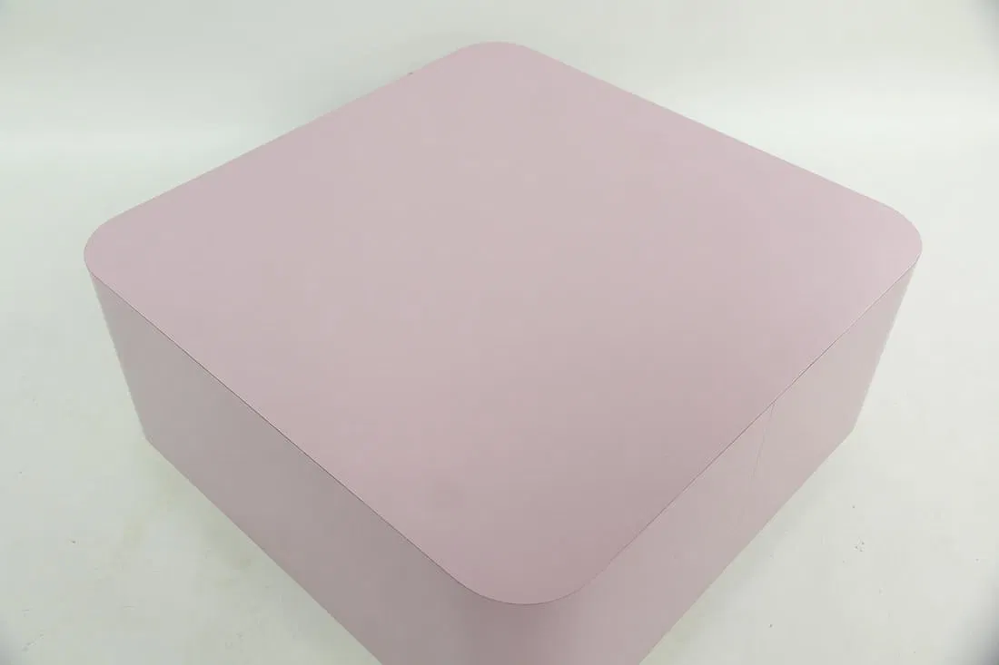 Large Postmodern Floating Coffee Table with Casters