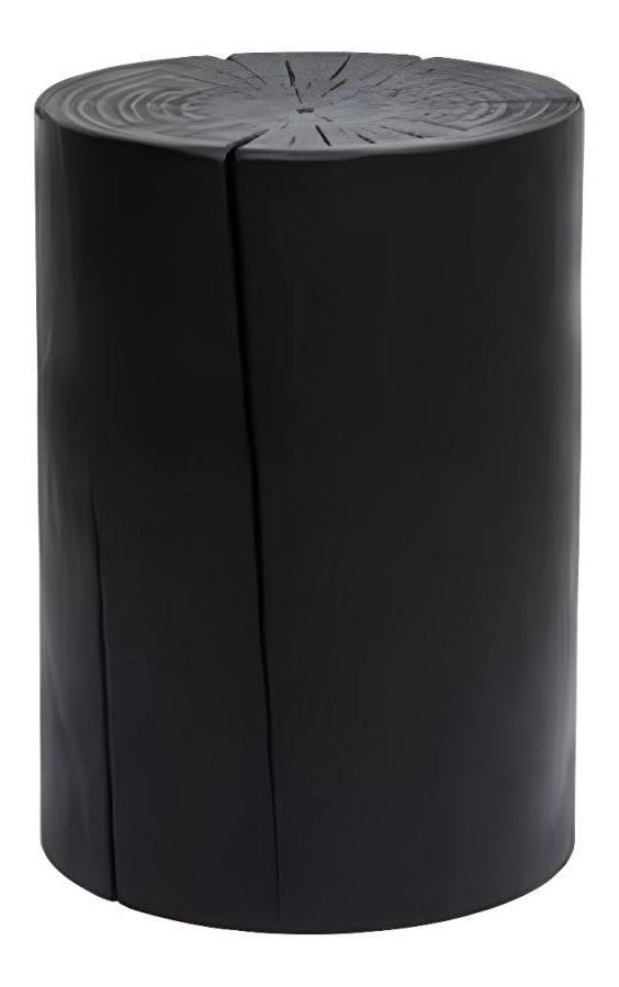 Black Lacquered Shou Sugi Ban Side Table
