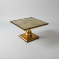 Vintage Gold Leaf Side Table 24 x 24 x 20